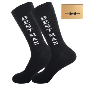 BUENWAZ Dress Socks for Wedding - Best Man